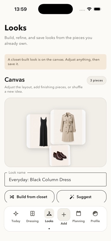 DressGenius look builder