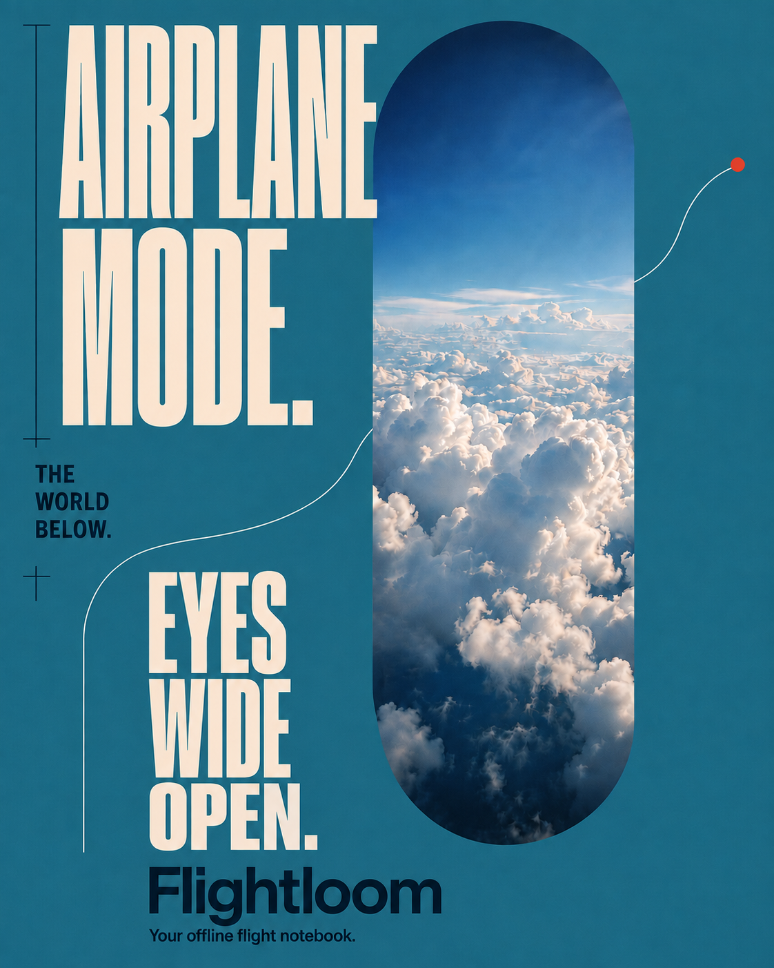 Flightloom airplane mode poster with actual cockpit interface