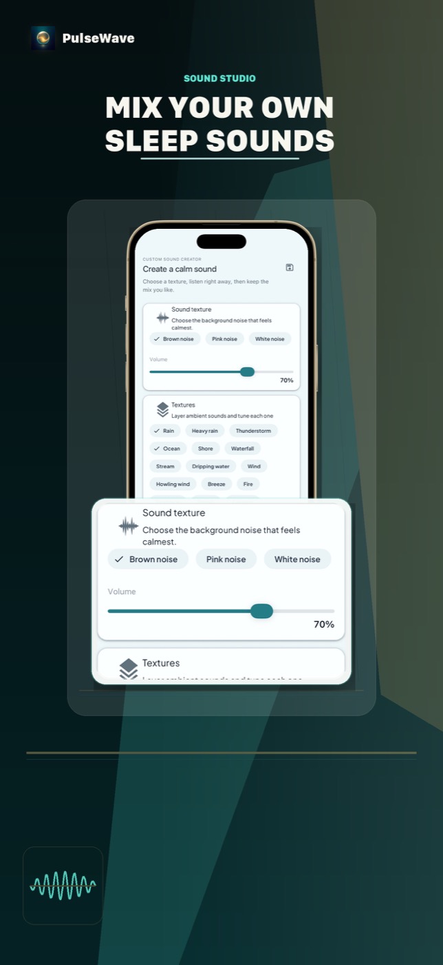 PulseWave sound studio screen